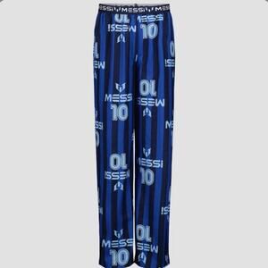 Boys Messi PJ Pants Blue Youth XL - Full Length - (NWT)